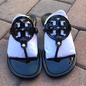 Tory Burch black Patent Miller